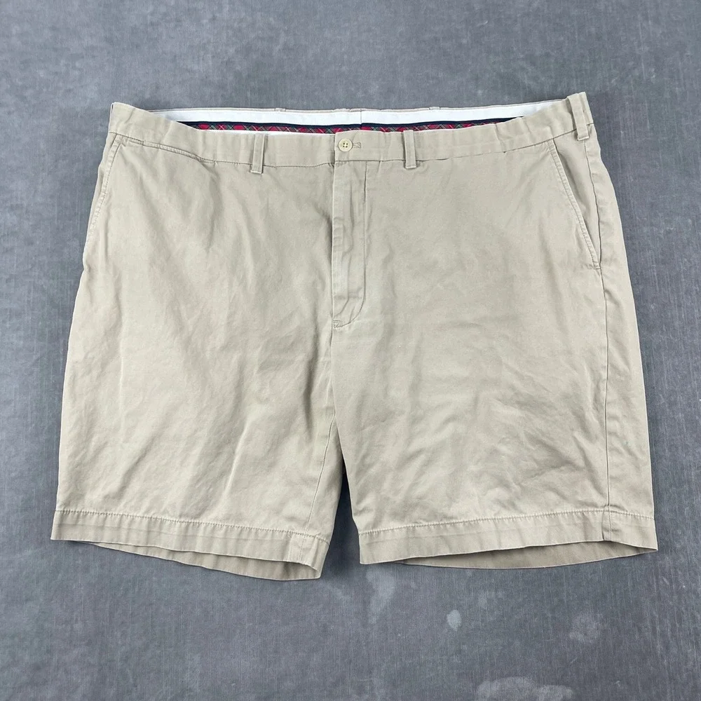 Polo Ralph Lauren Mens 42 Tan Shorts Chino Golf Crest Logo Patch
